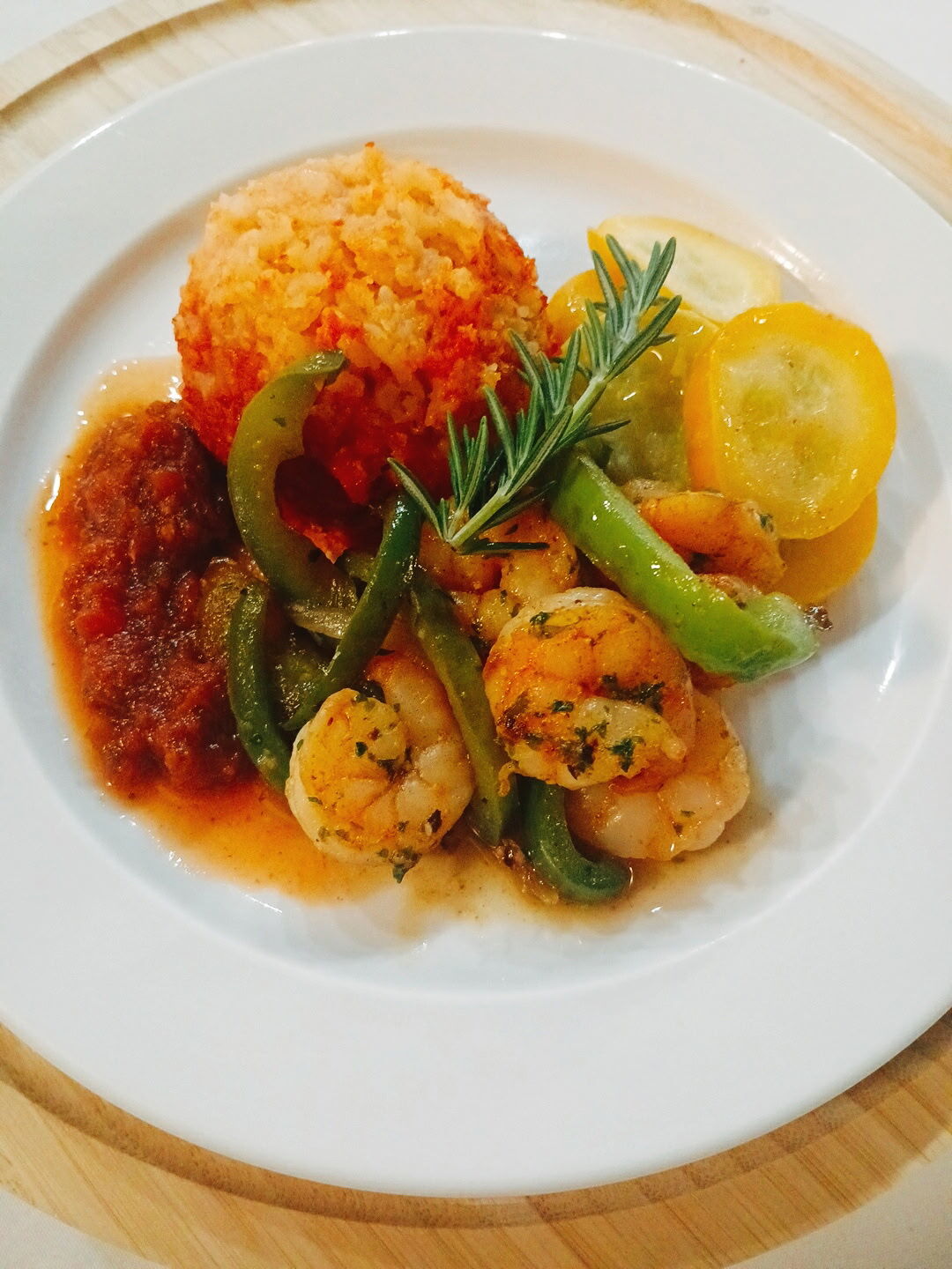 shrimp fajitas